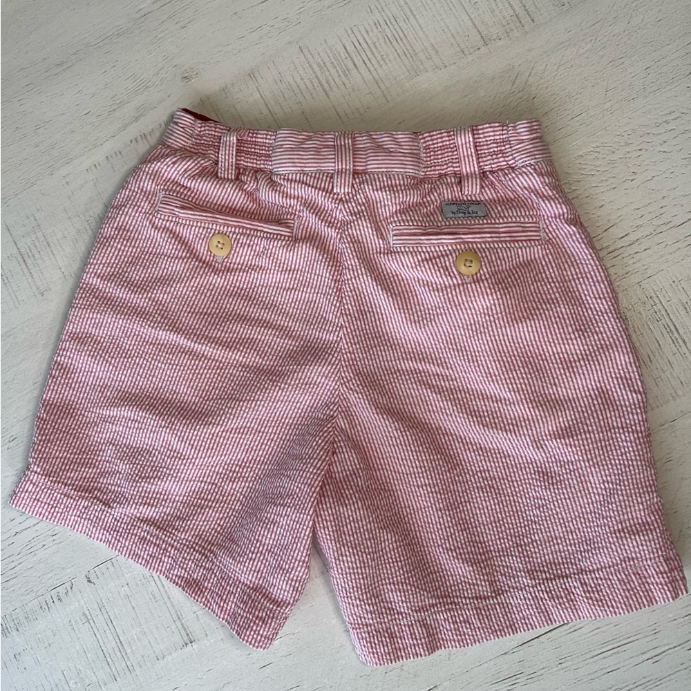 Vineyard Vines Seersucker Striped Boys Shorts - Picture 5 of 7